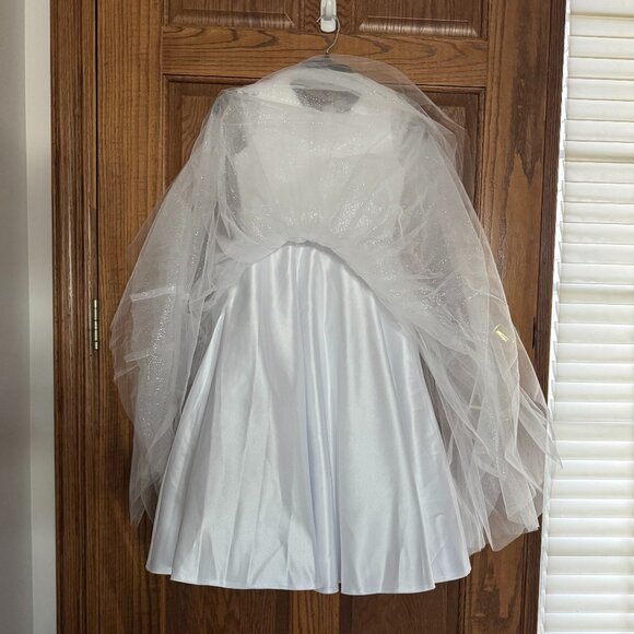 First Communion / Jr. Bridesmaid -Joan Calabrese Tulle Dress - Size 7 - … - Picture 8 of 15